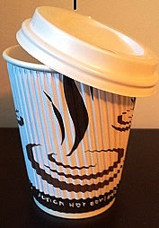 coffee cup with lid  12oz