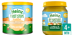 heinz  first step baby foods