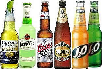 drinks online, beers bottles, beer cans, j20, coors light, corona extra, bulmers, bacardi breezers